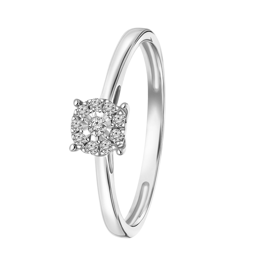 Lucardi Ringe 585 Gold Silber - 55mm Damen