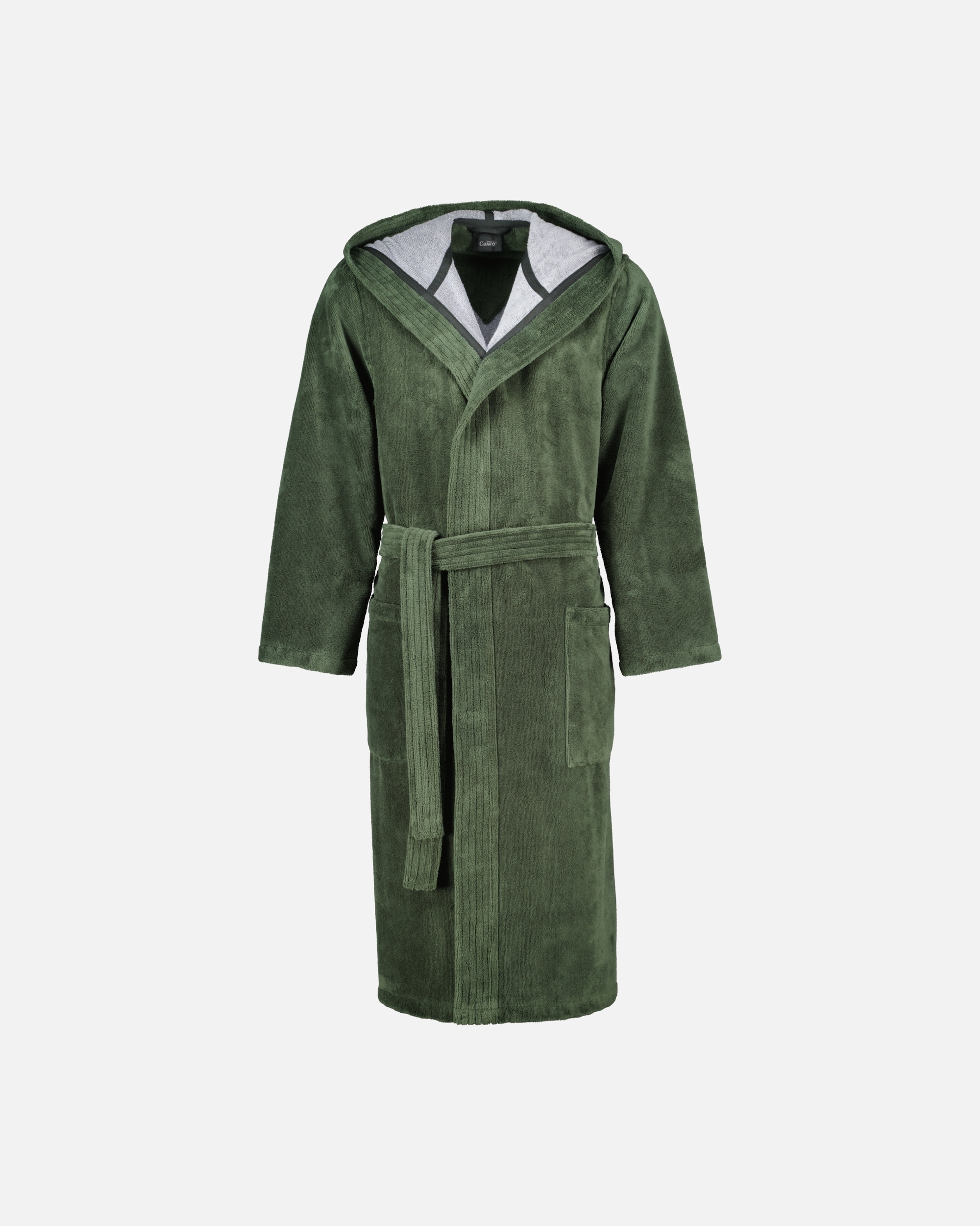 Bademantel für Unisex Cawö Cawö Bademäntel Herren Kapuze Doubleface 843 field - 47 3XL