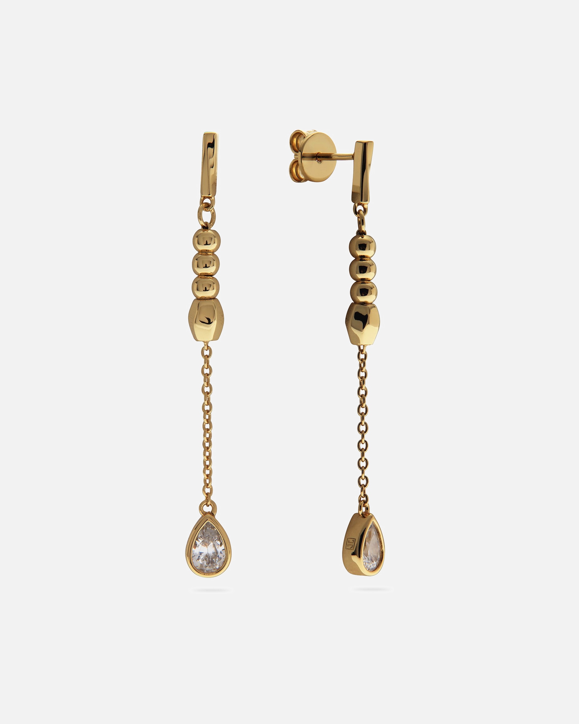 Ohrringe für Weiblich Jette Ohrhänger 925er Silber, recycelt gelbgold