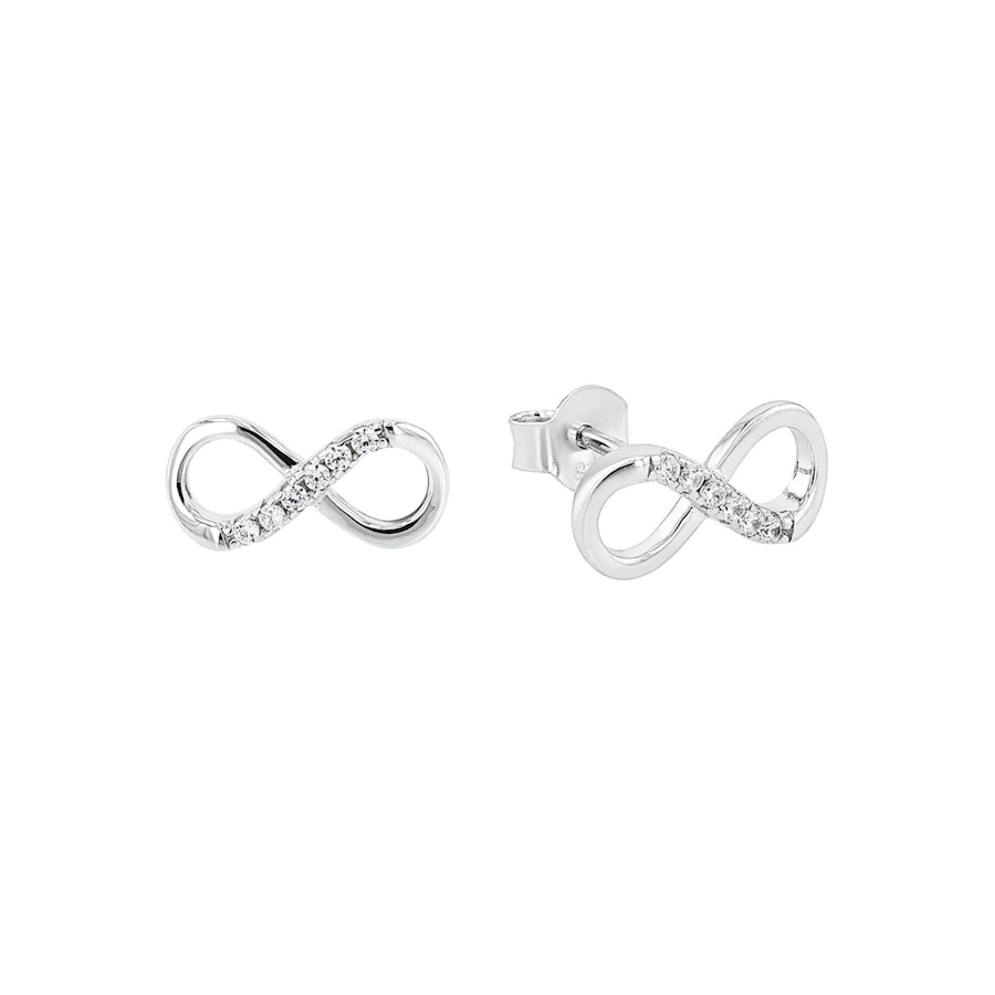 amor Ohrstecker silber Weiss Damen