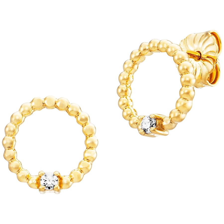 Julie Julsen Ohrstecker 925/- Sterling Silber Zirkonia weiß cm Weiss Damen