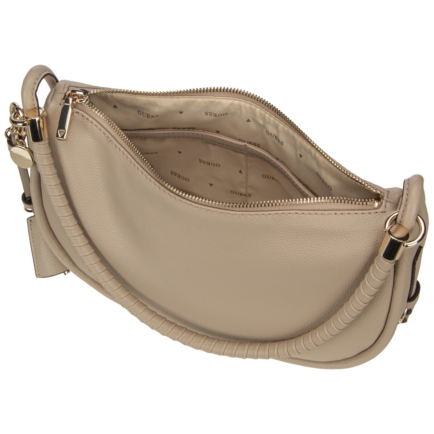 Guess FEDORA HOBO - Handtas - bone/crème Guess FEDORA HOBO - Handtas - bone/crème