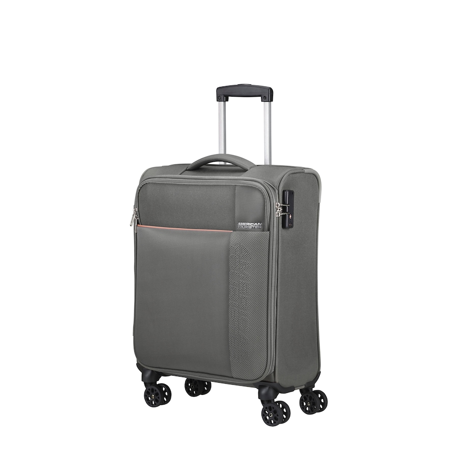 American Tourister Koffer Fun Cruise Spinner 55 IATA-konform Grey Orange Grau Damen