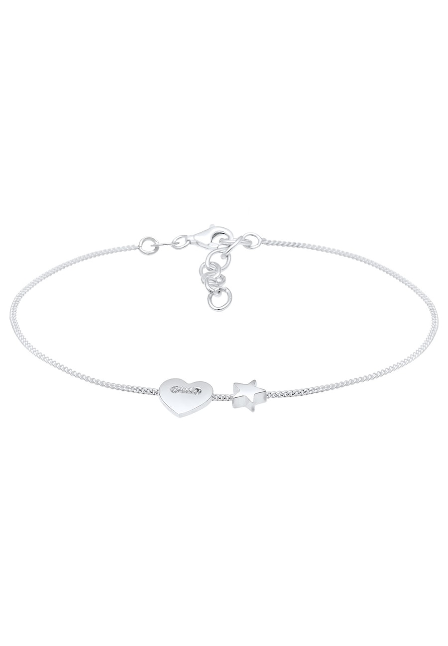 Elli Herz Sterne Astro Symbol Filigran 925 Silber silberfarben Damen