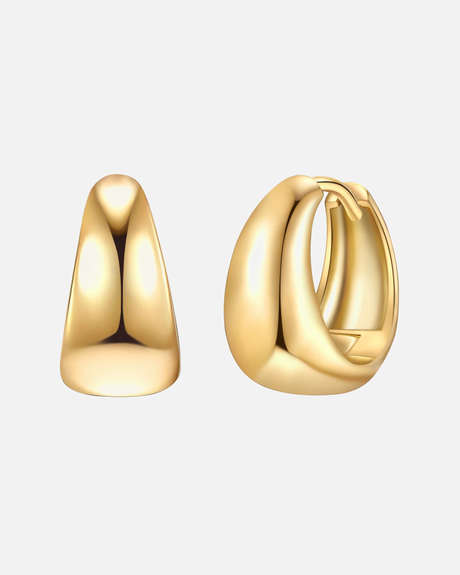 Creolen für Weiblich Rafaela Donata Creolen aus Sterling Silber in Gelbgold 14,8 mm