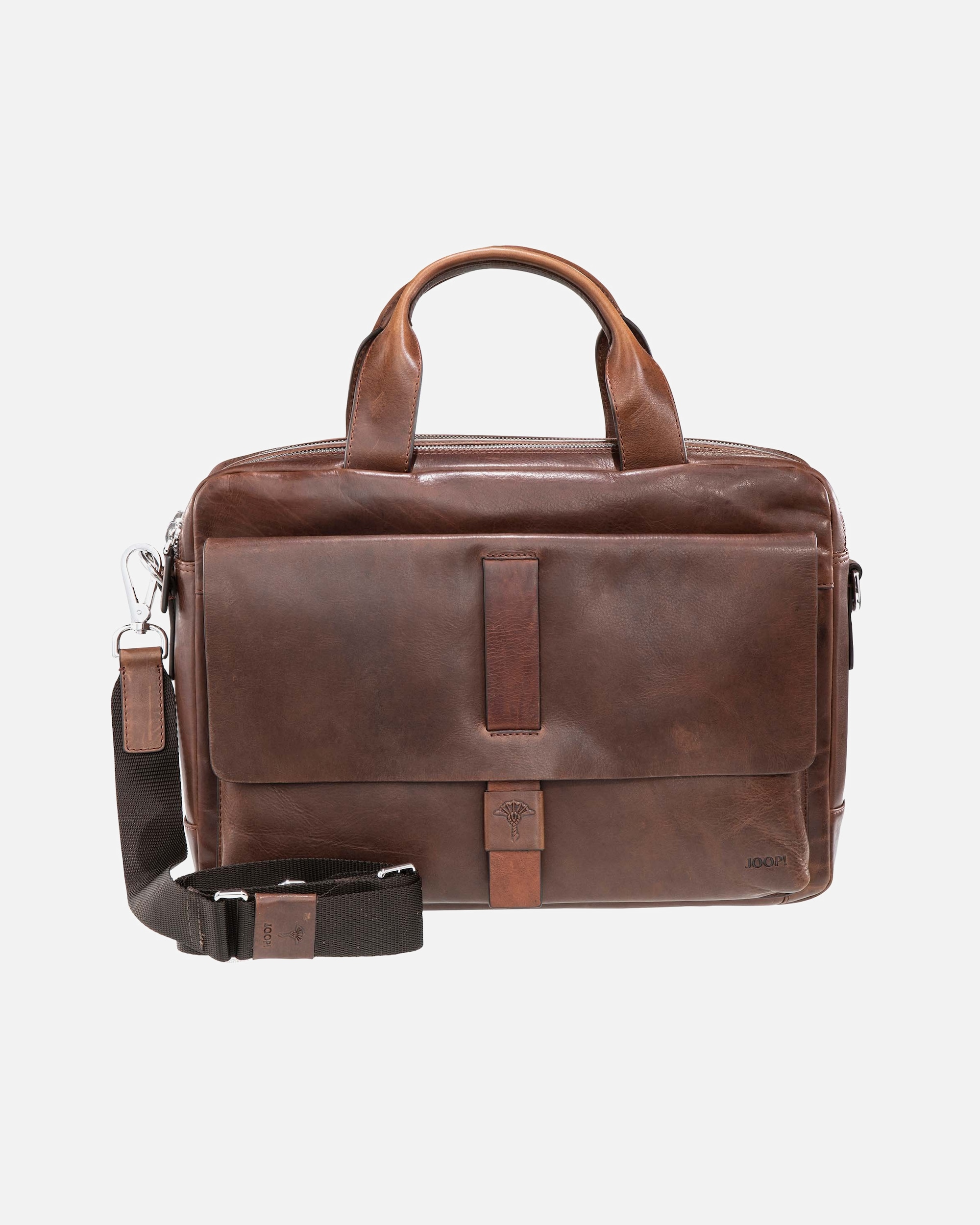 Laptoptasche für Männlich JOOP! Aktentasche 'Loreto Pandion Briefbag mhz' Leder Braun