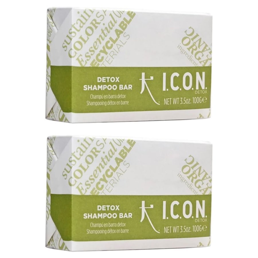 ICON DETOX SHAMPOO BAR festes Shampoo 2er Set 200 g Damen