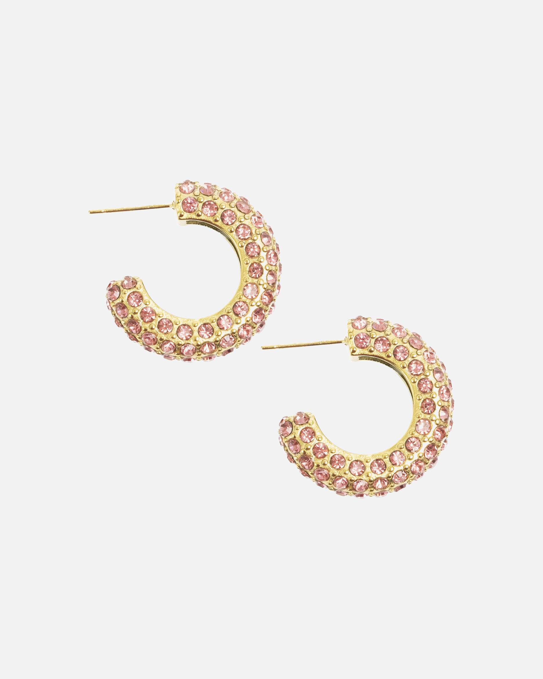 Ohrringe für Weiblich A&C Oslo – Nordic Design Jewellery Default Brand Line Ohrringe 'Tone Damli - Hoops' pink