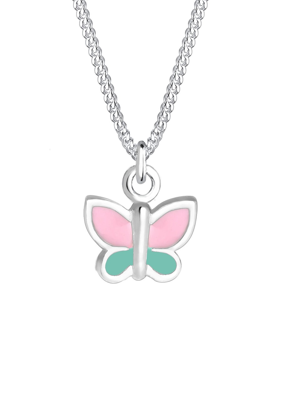 Elli Kinder Schmetterling Pastel Emaille 925 Silber 36 Damen