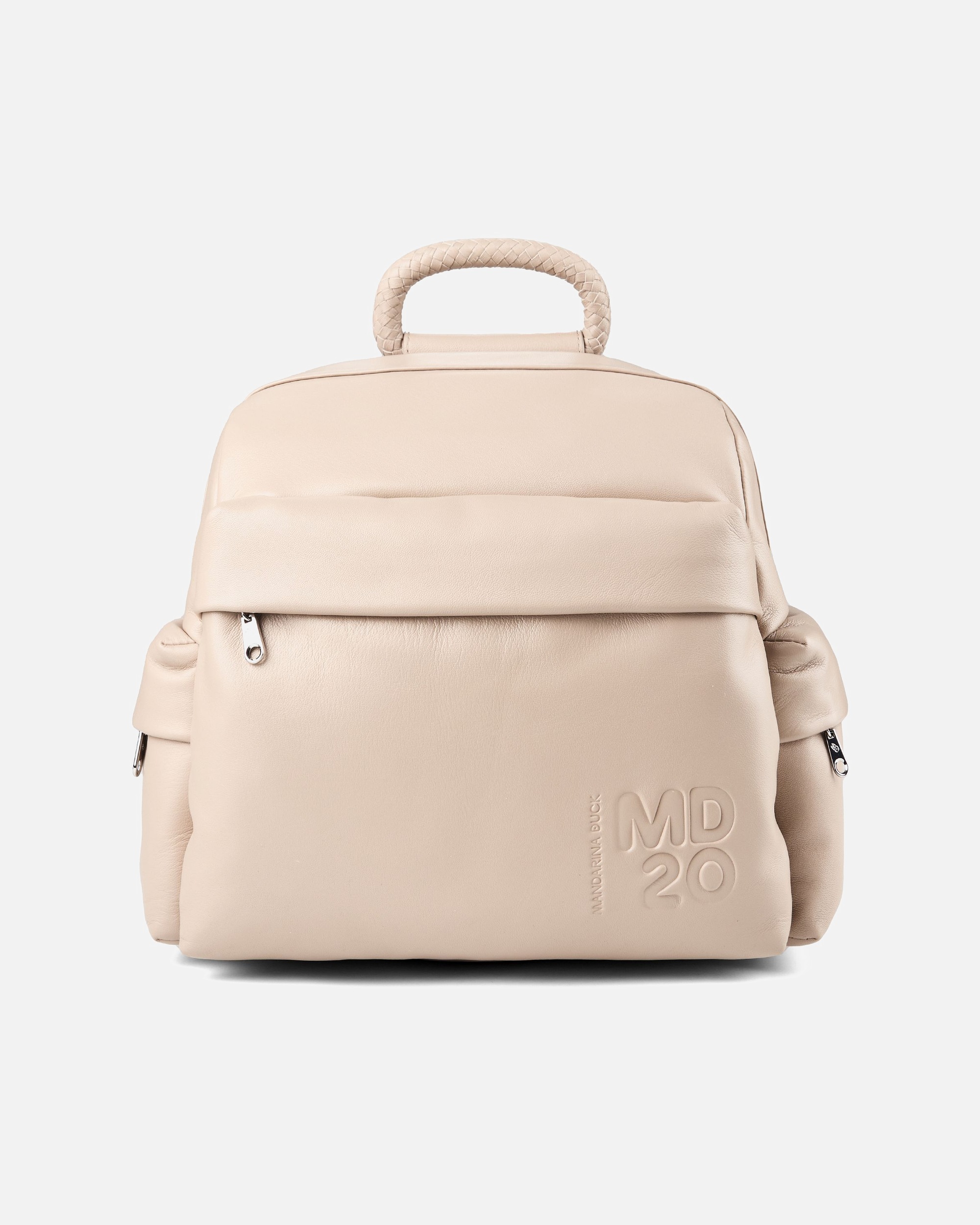 Rucksack für Weiblich Mandarina Duck MD20 City-Rucksack warm taupe