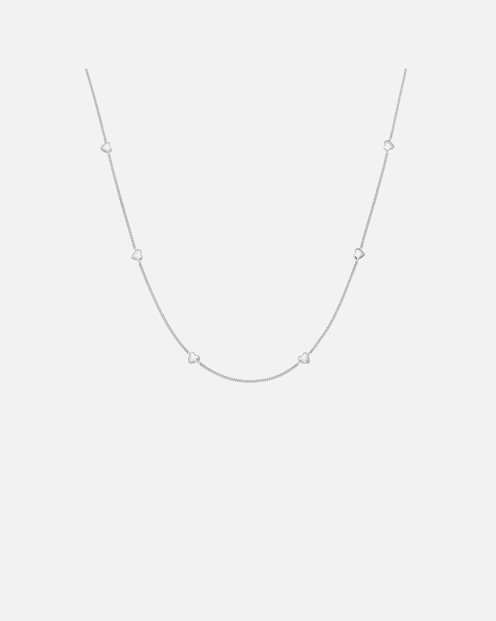 Halskette für Weiblich Elli Herz Liebe Love Herzkette 925 Silber silberfarben