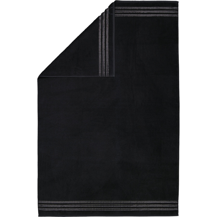 Vossen Handtücher Cult de Luxe schwarz - 790 Badetuch 100x150 cm Schwarz