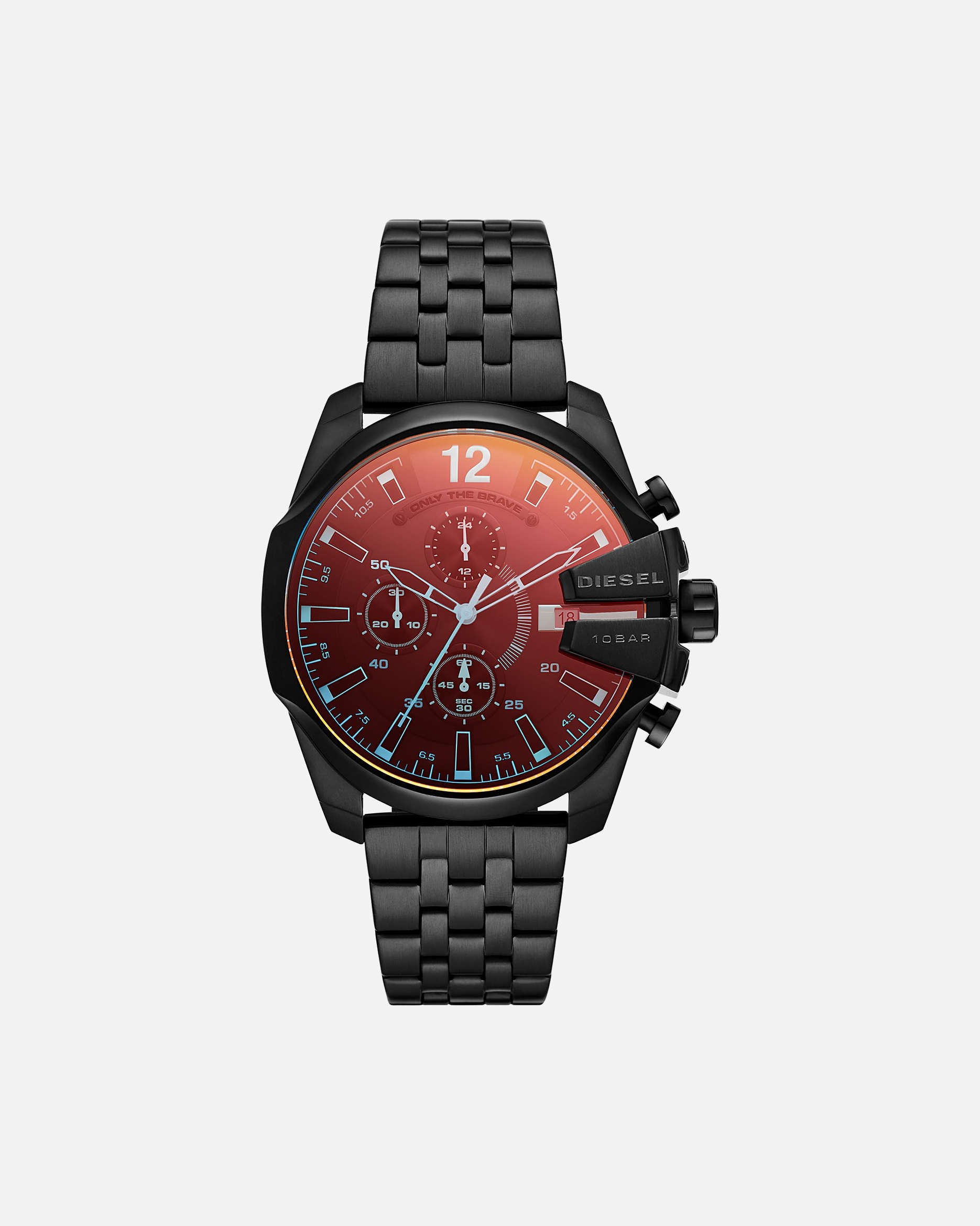 Uhr für Männlich Diesel Chronograph Edelstahl schwarz