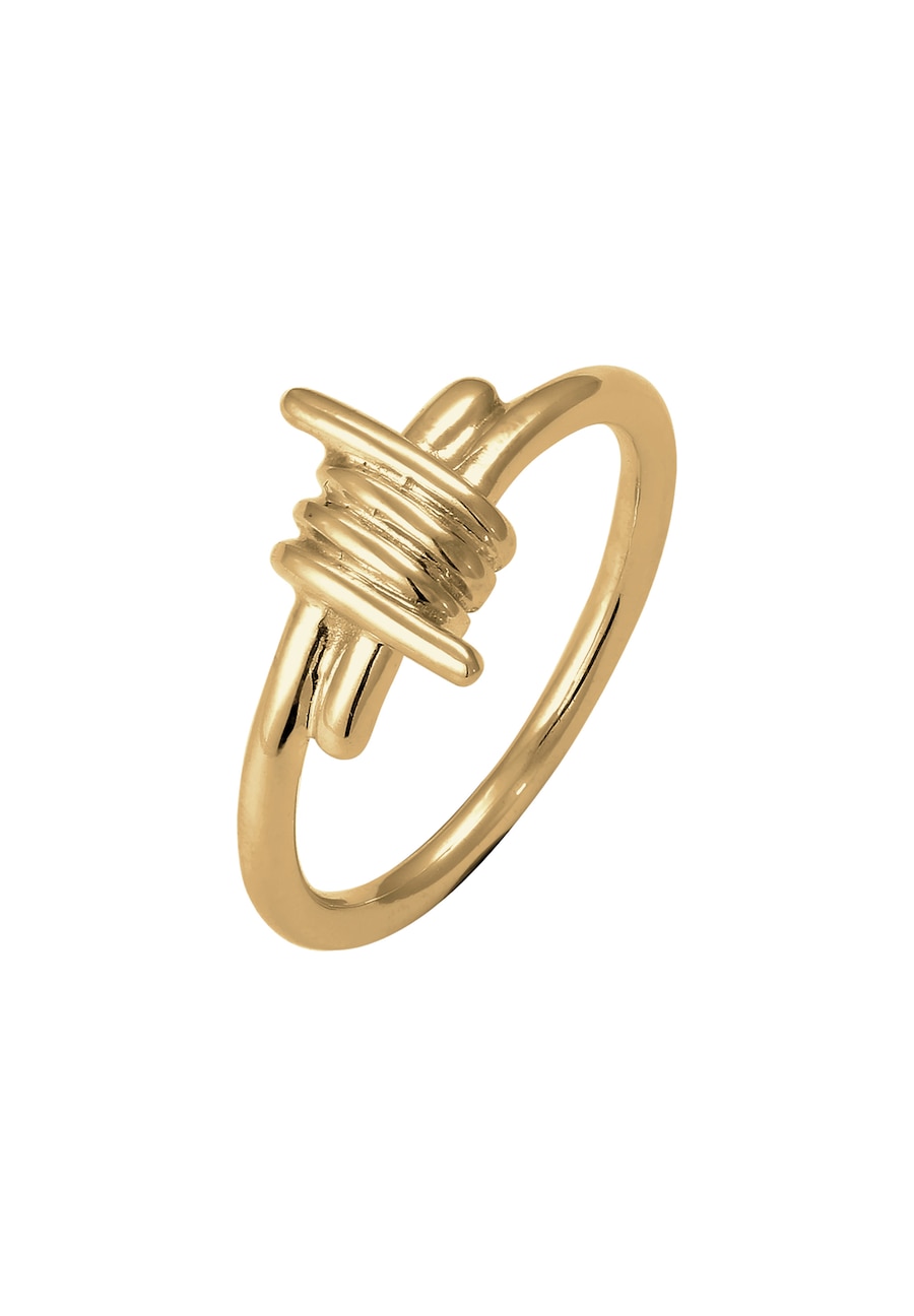 KUZZOI Big Spike Draht Design 925 Sterling Silber 62 Herren