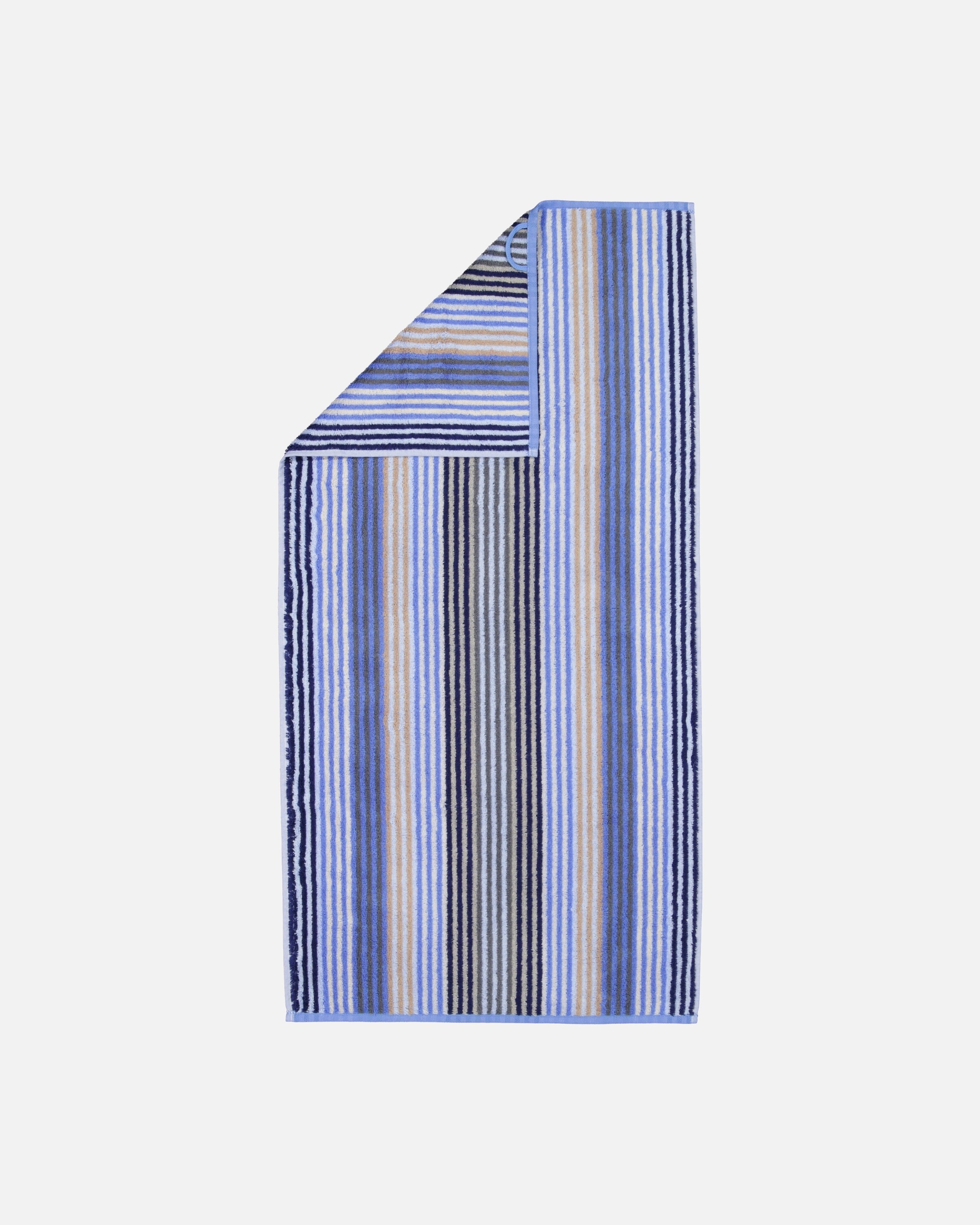 Handtuch für Unisex Cawö Cawö Handtücher Unique Streifen 944 saphir - 11 Handtuch 50x100 cm