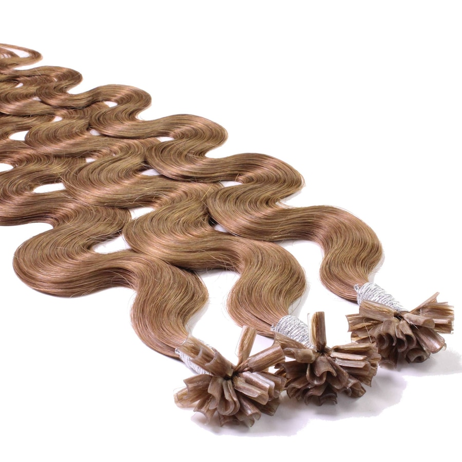 hair2heart Bonding Extensions Echthaar #8/1 Hellblond Asch 0.5g 60cm Braun Damen