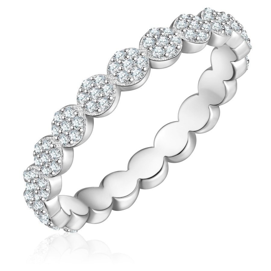 Glanzstücke München Ring aus Sterling Silber in silber mit Zirkonia 60 Damen