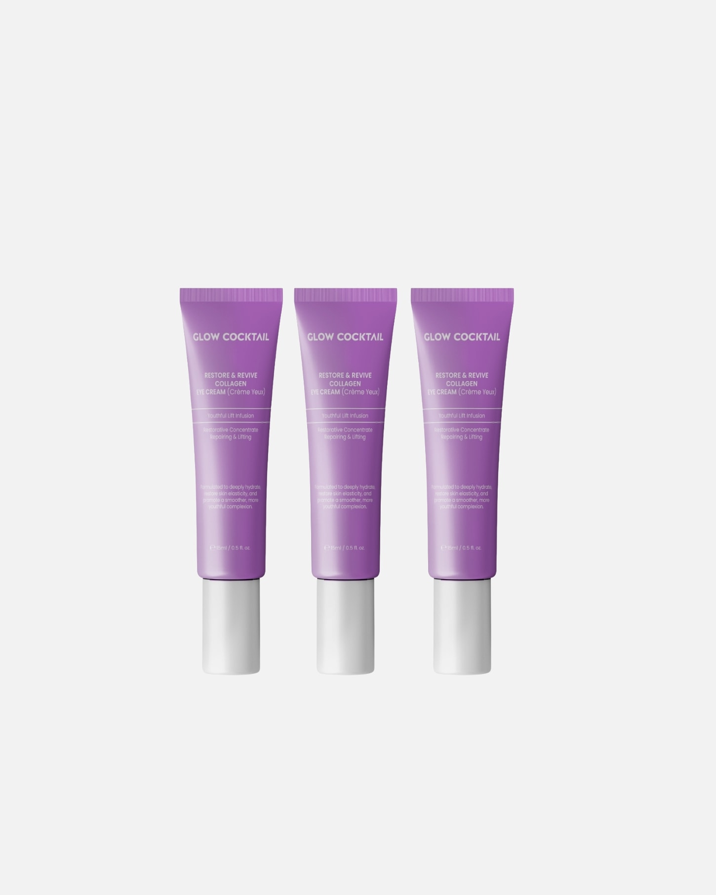 Augencreme für Weiblich Glow Cocktail Collagen Augencreme Trio 1 Stück