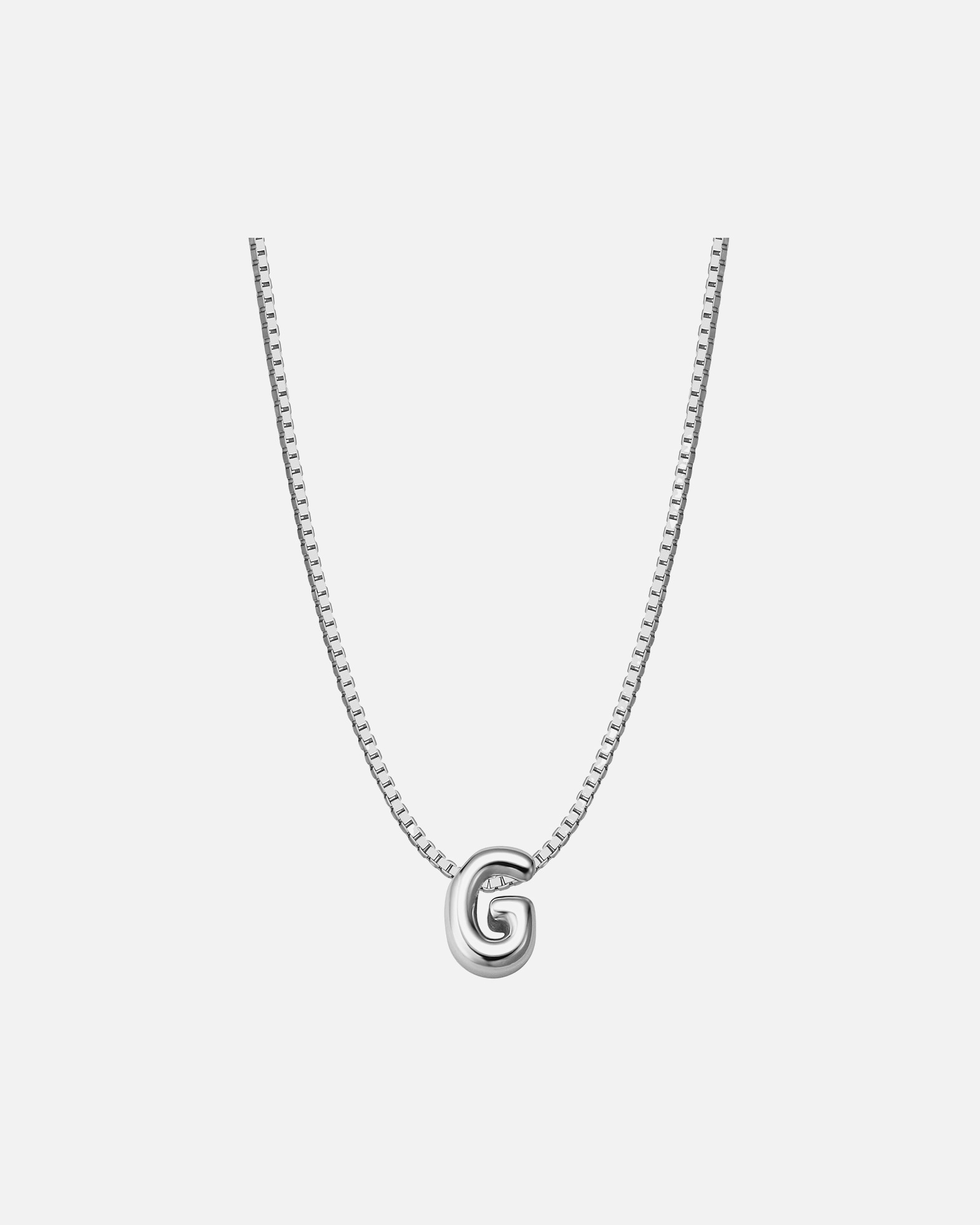 Halskette für Weiblich Glanzstücke München Halskette Buchstabe G aus Sterling Silber in silber 40,0 cm Basiskette + 5,0 cm Verlängerung