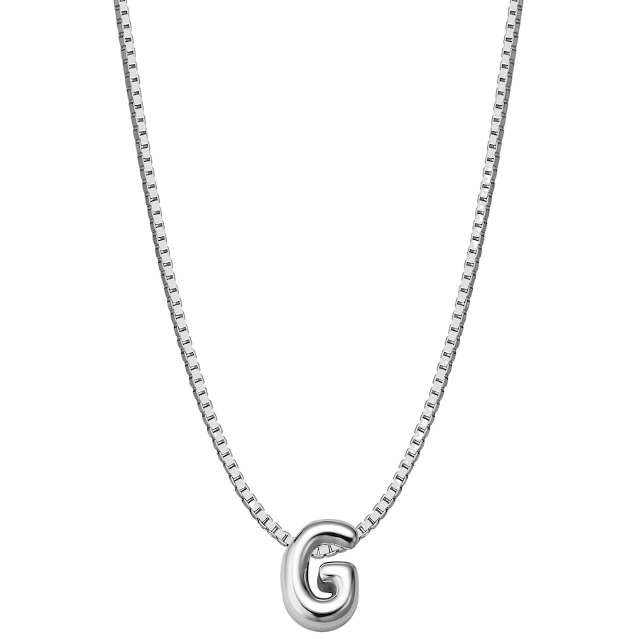 Glanzstücke München Halskette Buchstabe G aus Sterling Silber in silber 40,0 cm Basiskette + 5,0 Verlängerung Damen