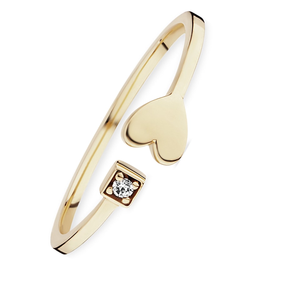 caï Caï Damen-Damenring 925er Silber 1 Zirkonia 52 32000138 56 Damen