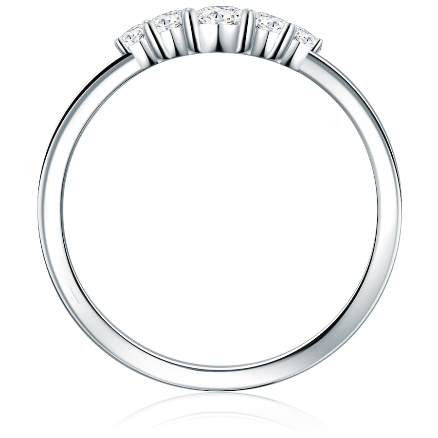 Trilani Ring aus Sterling Silber in silber mit Zirkonia 50 Damen