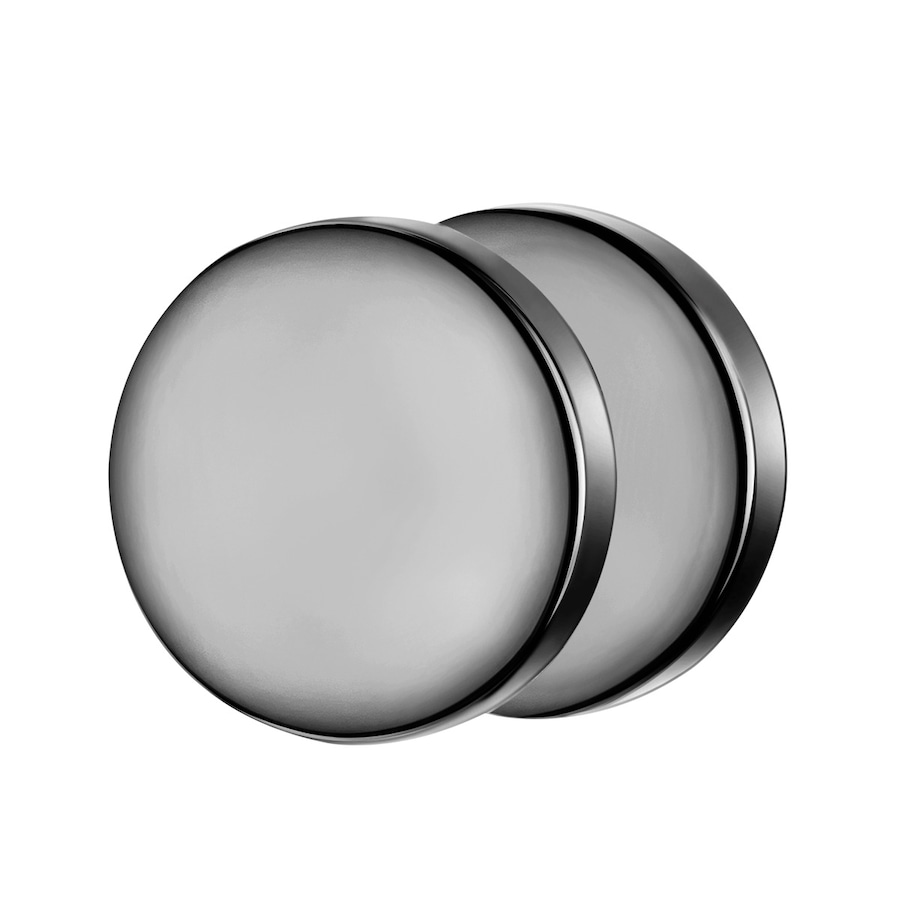 True Rebels Ohrstecker aus Edelstahl in Gunmetal 9,9 mm Herren