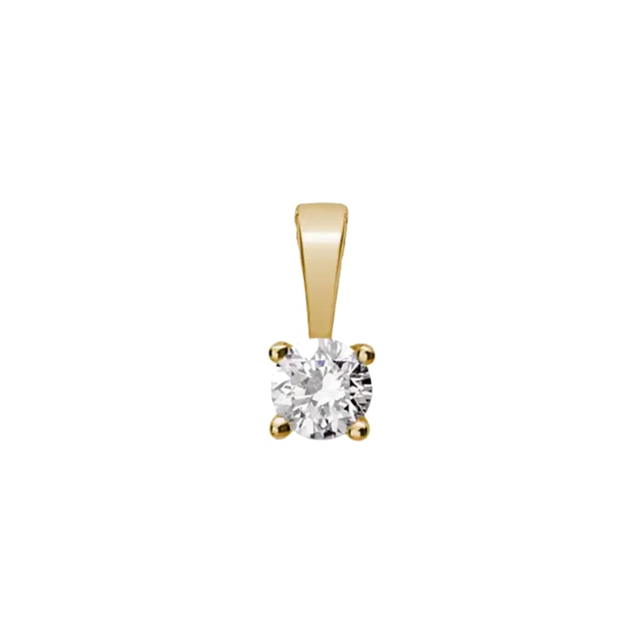 Lyomi Anhänger 585/- Gold Diamant Lab Grown 0,20ct. gelb vergoldet Damen