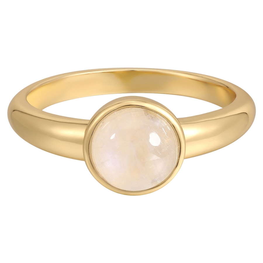 Rafaela Donata Ring aus Sterling Silber in Gelbgold mit Mondstein 52 Damen