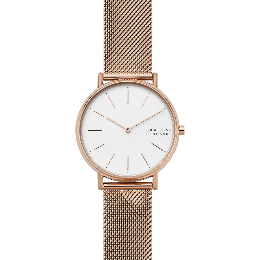 Skagen Damenuhr Edelstahl roségold Damen