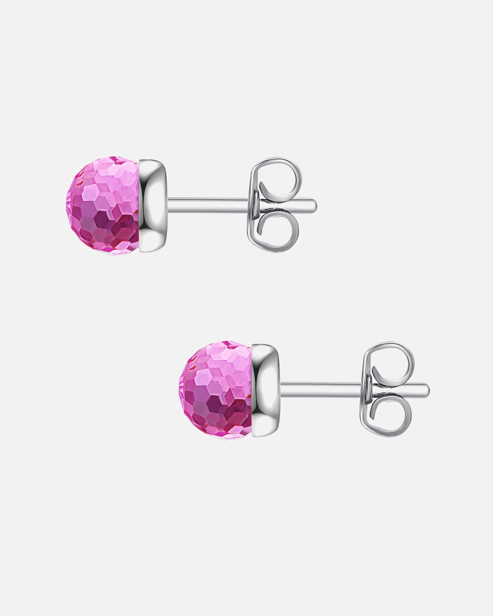 Ohrringe für Weiblich Rafaela Donata Ohrstecker Sterling Silber verziert mit Kristallen von Swarovski® in Silber 5,5 mm