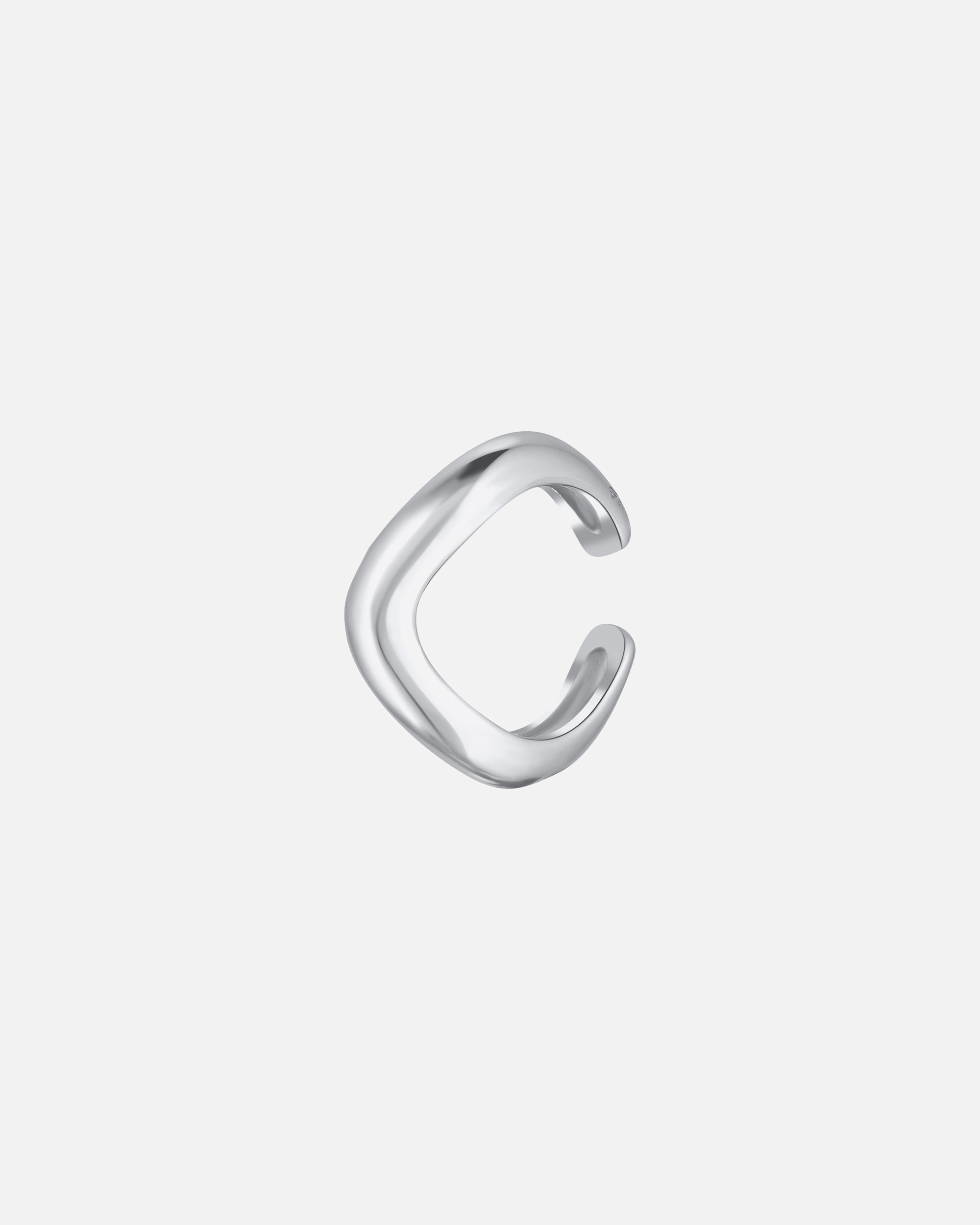 Ohrringe für Weiblich Elli Earcuff Single Ohrklemme Wellen Design 925 Silber silberfarben