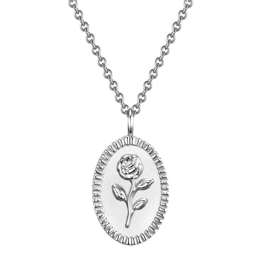 Glanzstücke München Halskette Blume Sterling Silber in 45,0 cm Basiskette + 5,0 Verlängerung Damen