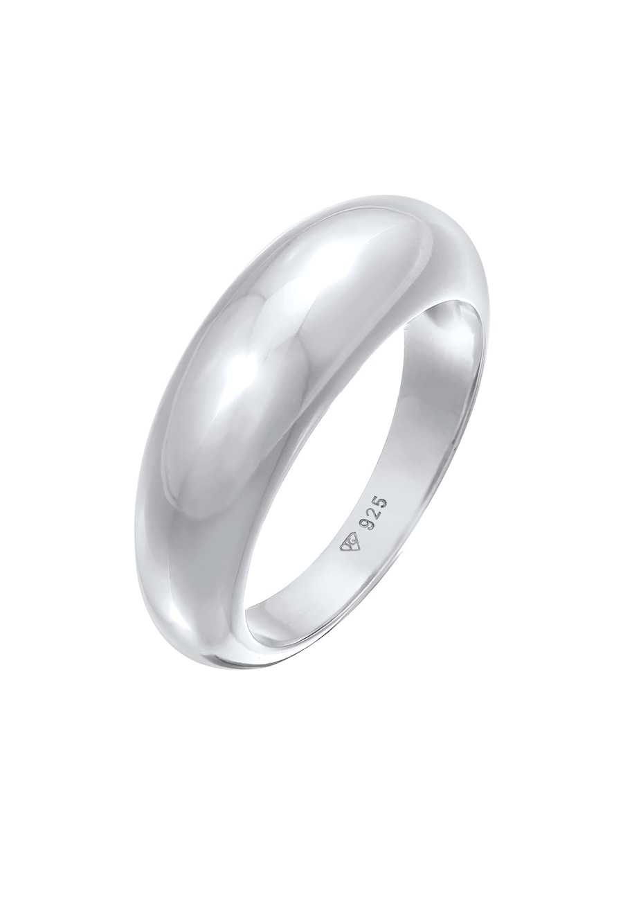 Elli PREMIUM Bandring Stapelring Chunky 925er Silber rhodiniert 54 Damen