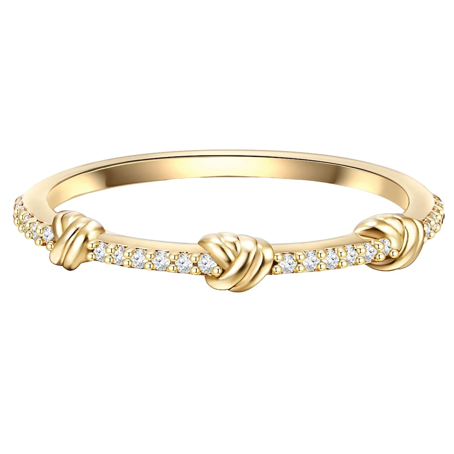 Glanzstücke München Ring aus Sterling Silber in gelbgold mit Zirkonia 54 Damen