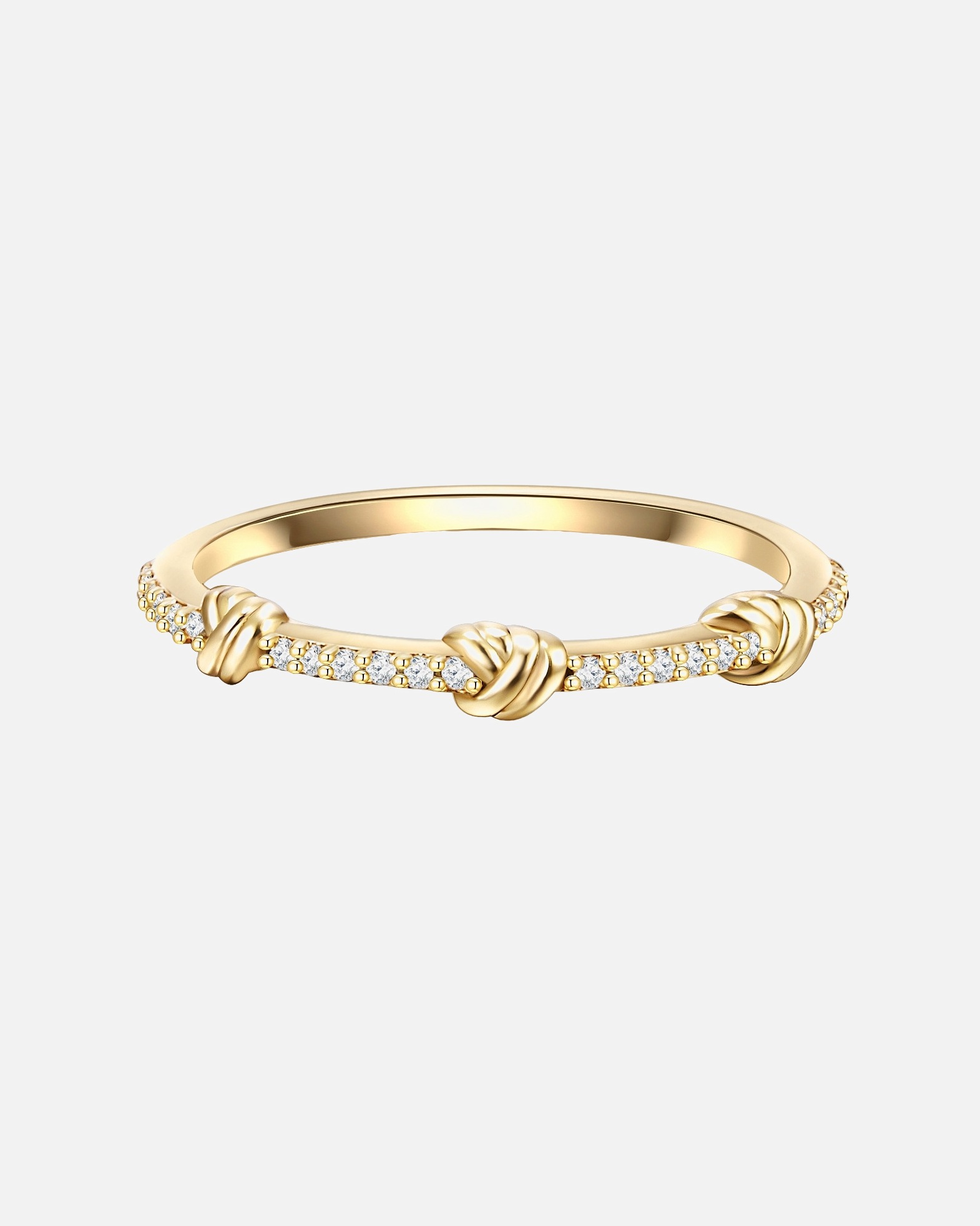 Ring für Weiblich Glanzstücke München Ring aus Sterling Silber in gelbgold mit Zirkonia 58