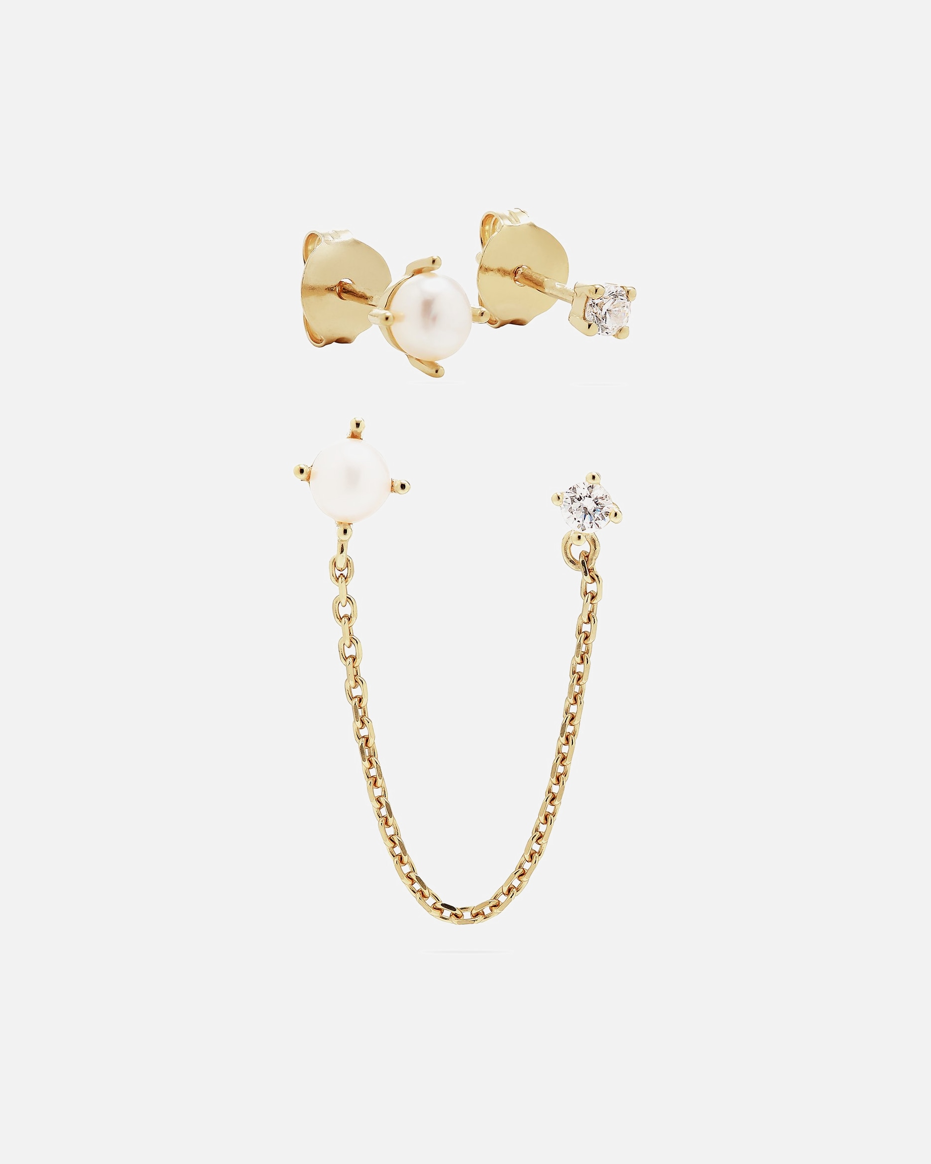 Schmuckset für Weiblich Esprit Schmuck-Set 925er Silber, Perle, Perle gold