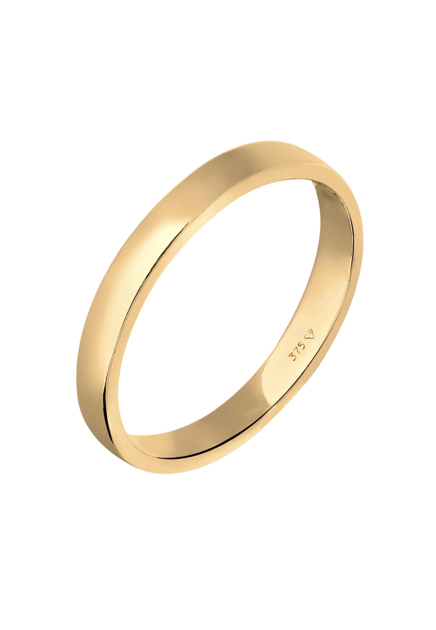 Elli PREMIUM Ehering Trauring Partnerring Basic 375 Gelbgold 56 Damen