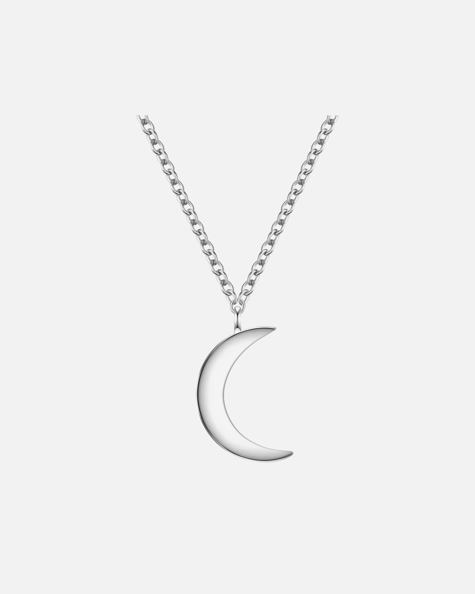 Halskette für Weiblich Glanzstücke München Halskette Mond aus Sterling Silber in Silber 40,0 cm Basiskette + 5,0 cm Verlängerung