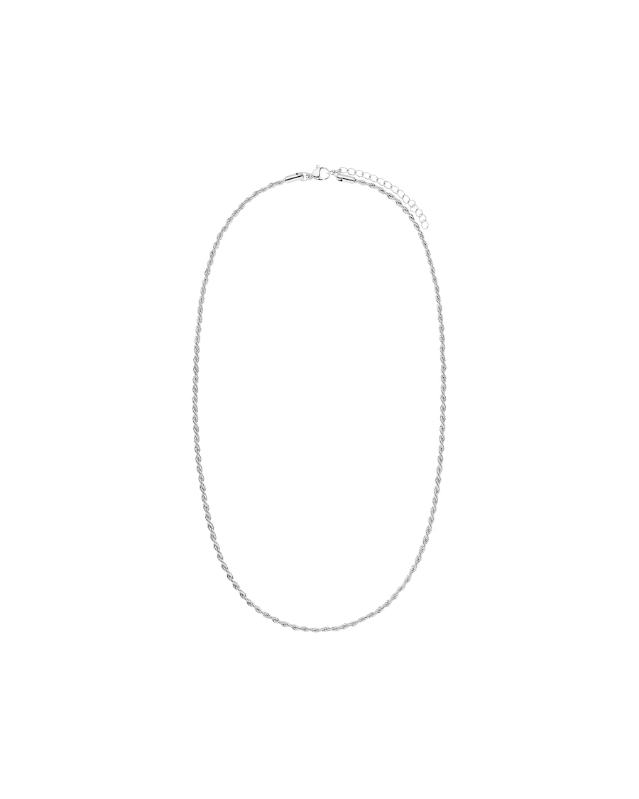 Lucardi Halskette Stahl Silber - 45.0