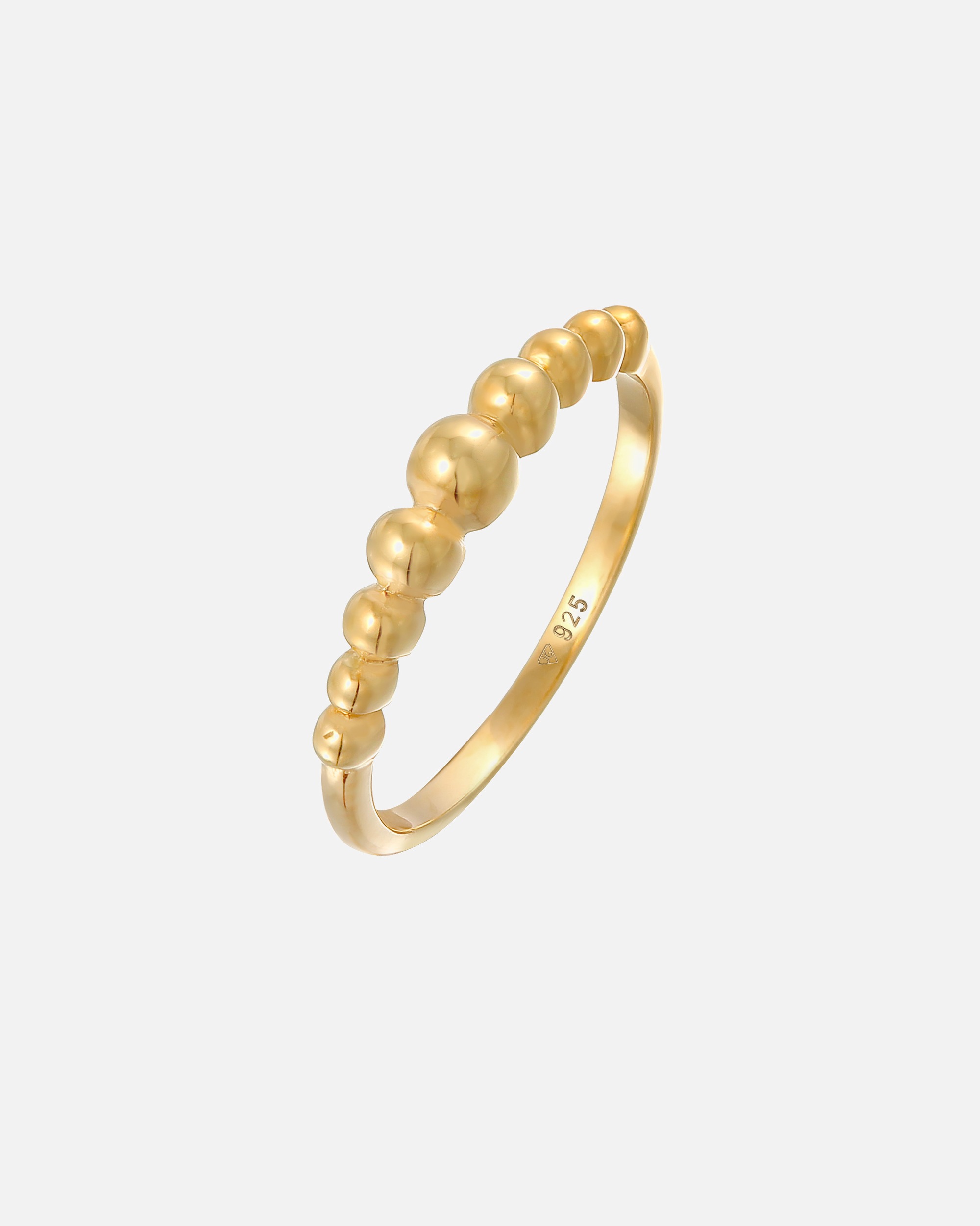 Ring für Weiblich Elli Stapelring Kugel Dots Optik 925er Silber 52