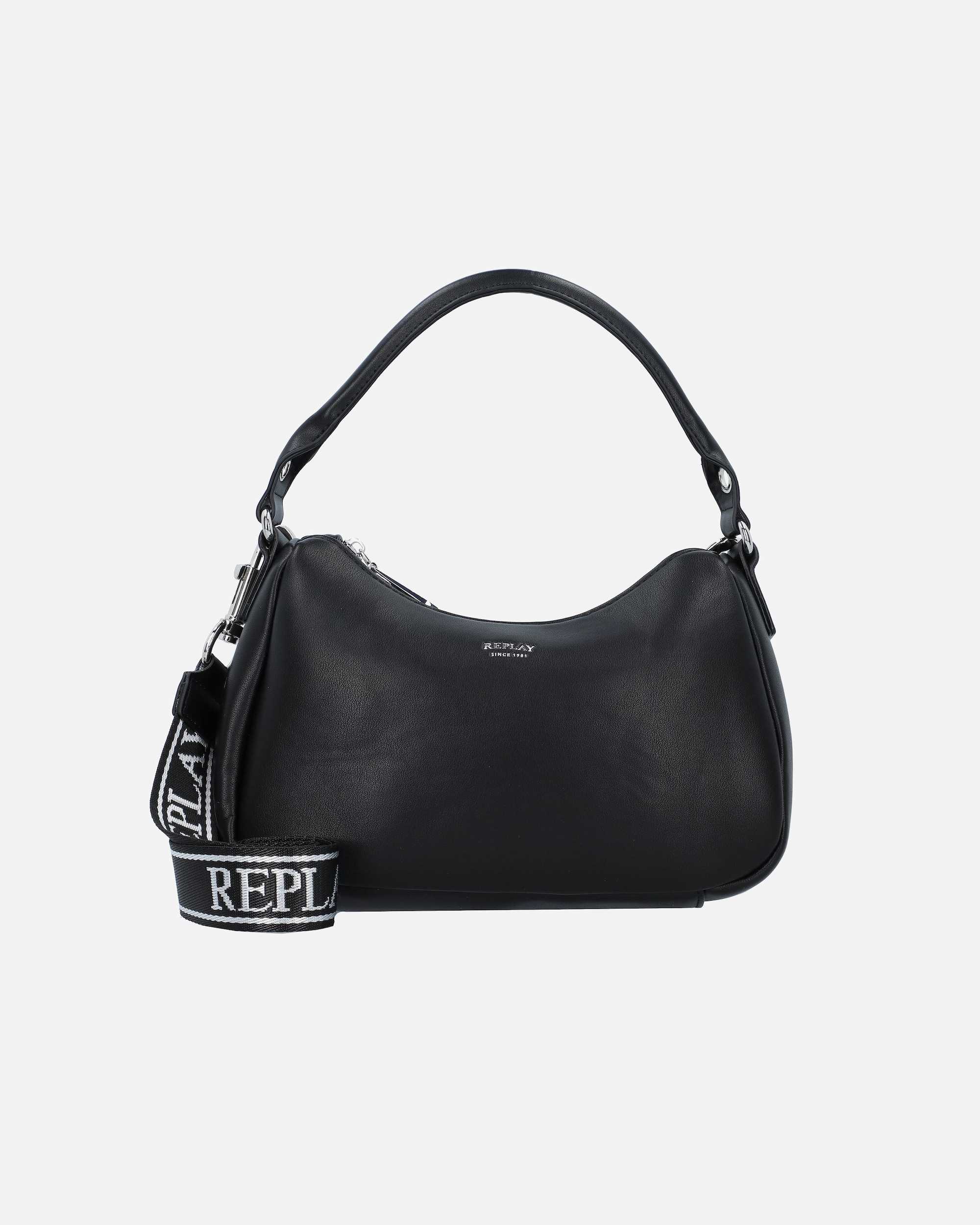 Clutch für Weiblich Replay Henkeltasche black