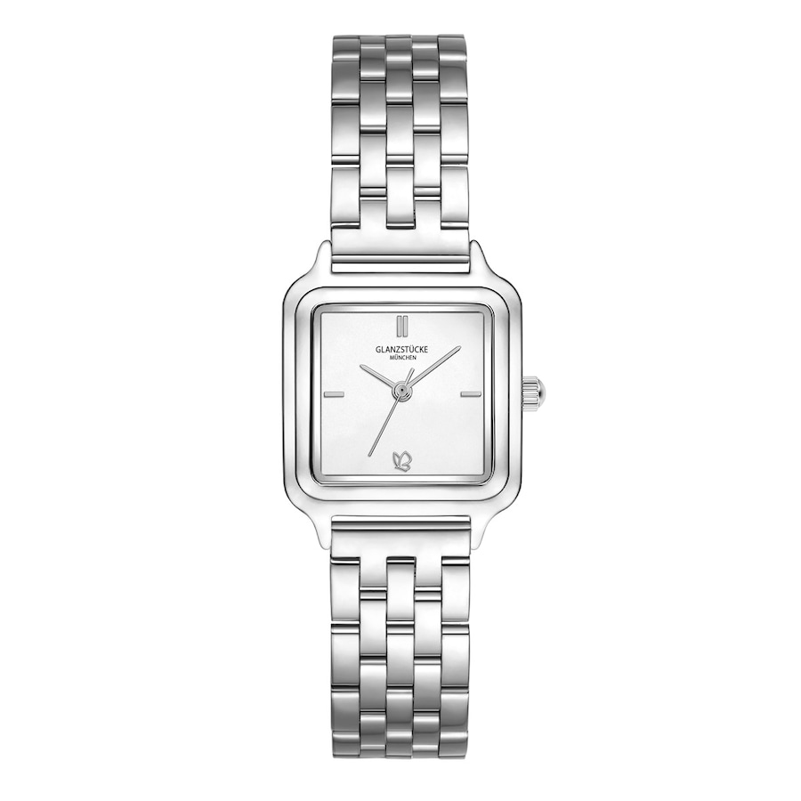 Glanzstücke München Armband-Uhr aus Edelstahl in silber 25,0x32,0 mm Damen