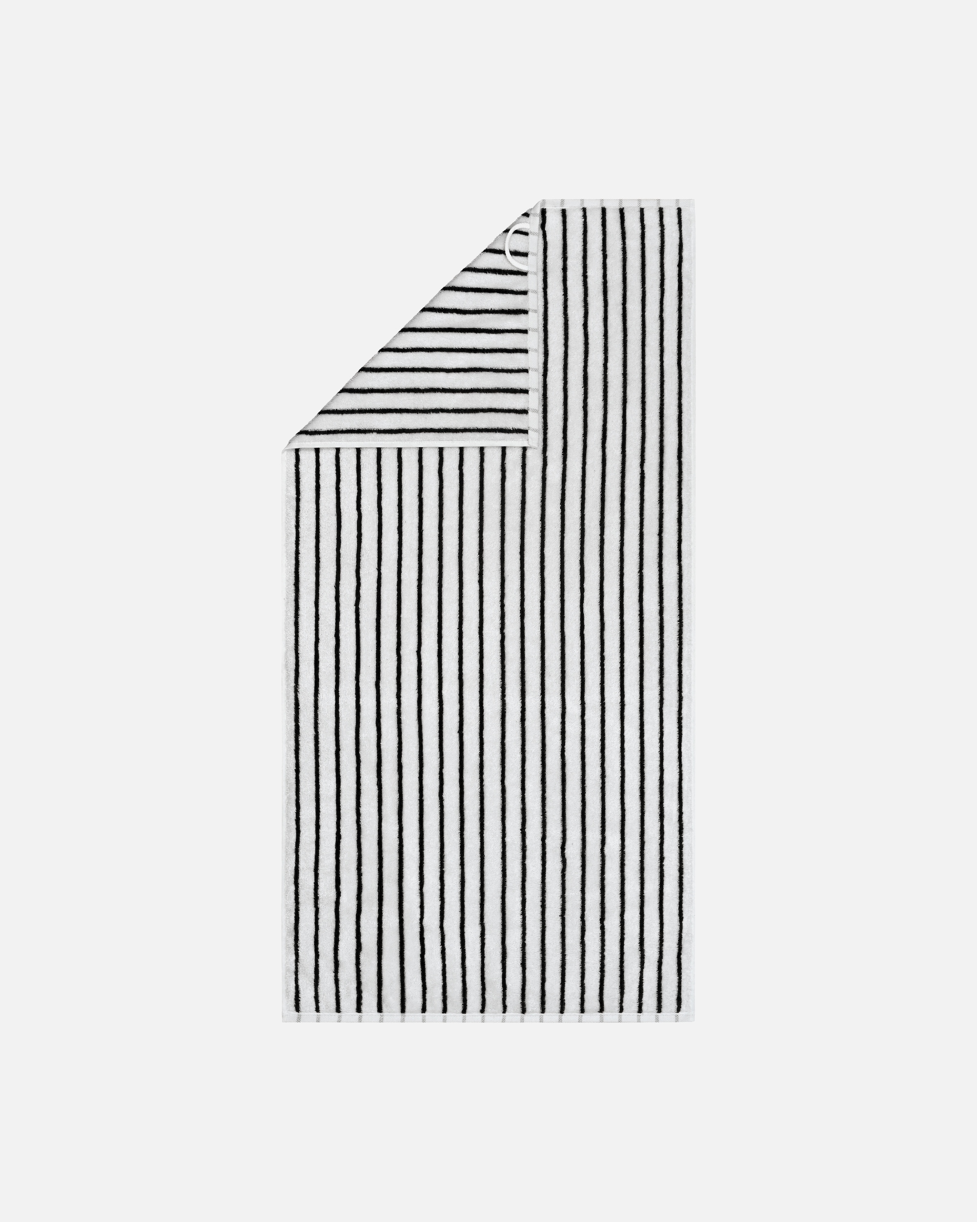 Handtuch für Unisex Cawö Cawö Handtücher Black&White Streifen 6278 schwarz/weiß - 96 Duschtuch - 80x150 cm
