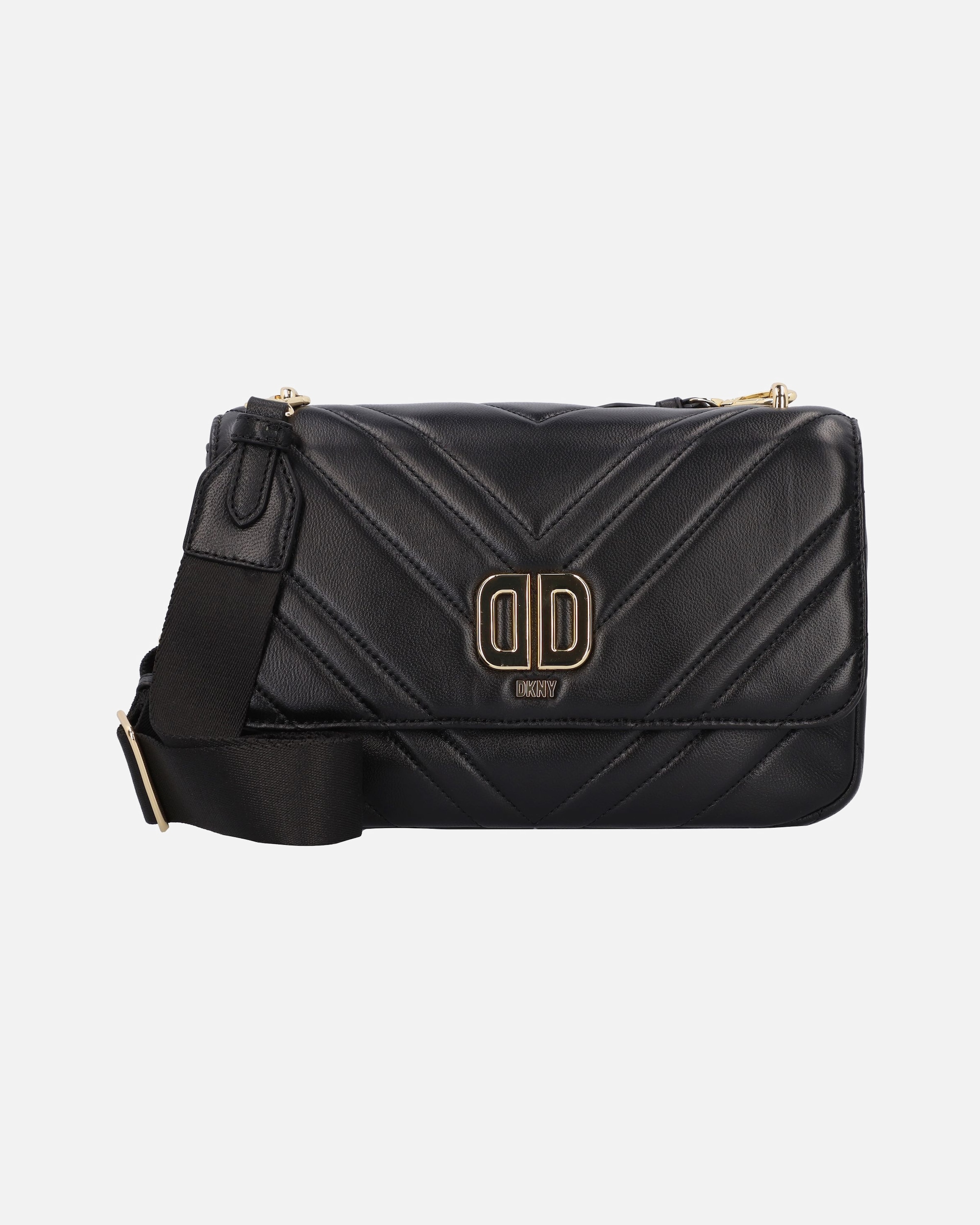 Tasche für Weiblich DKNY Delphine Umhängetasche blk-gold