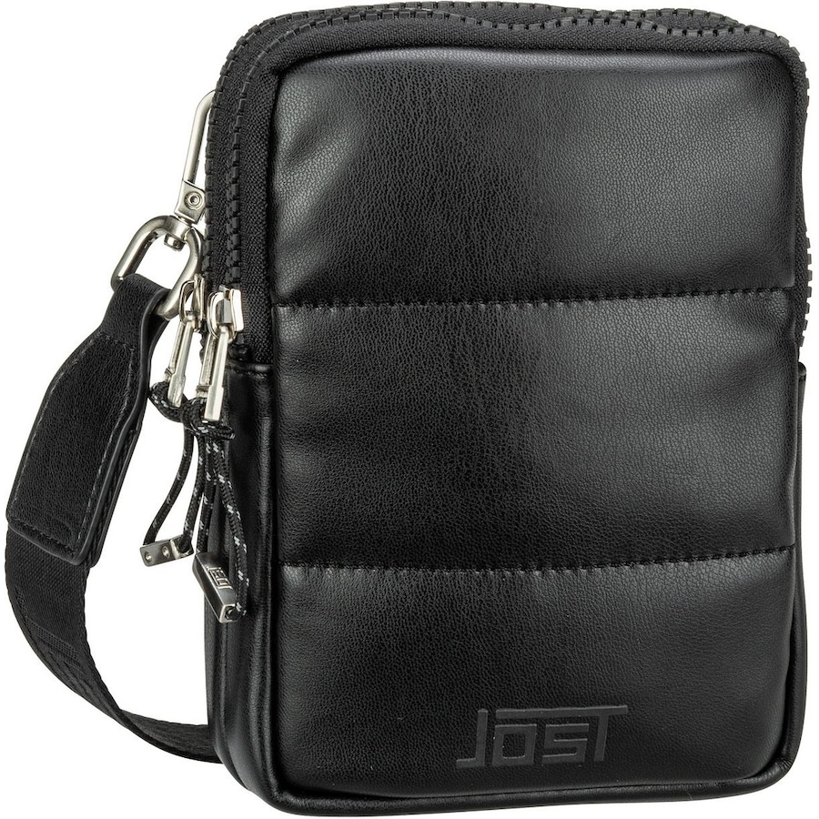 Jost Kaarina - Umhängetasche 16 cm RFID (bottlegreen) Black Schwarz Damen
