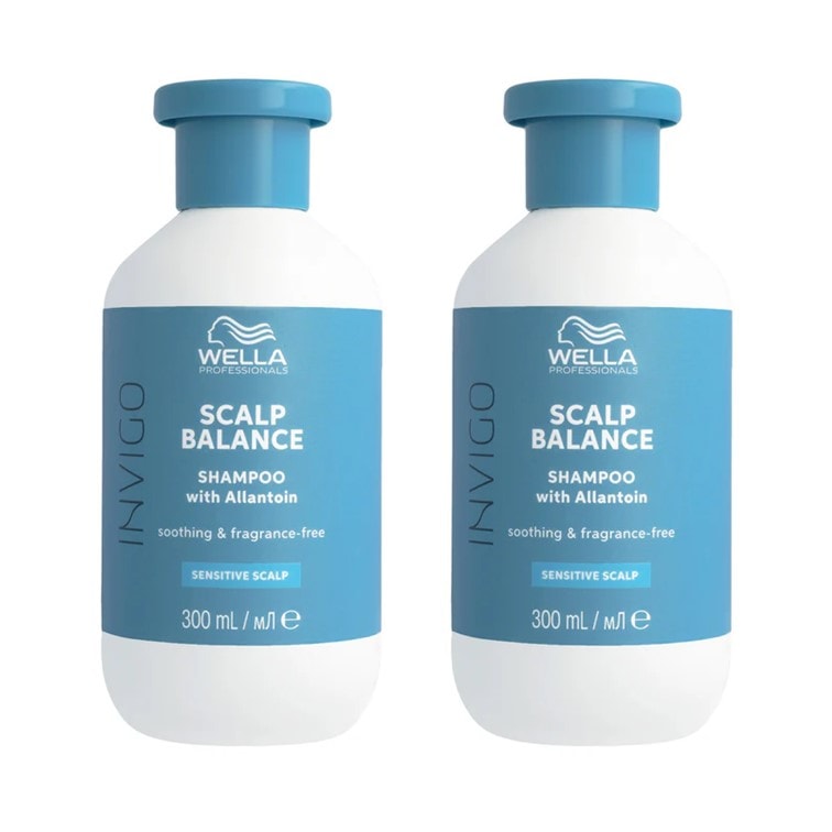 Wella Professionals INVIGO Balance Scalp Shampoo Sensitive 2er Set 0.6 l Damen
