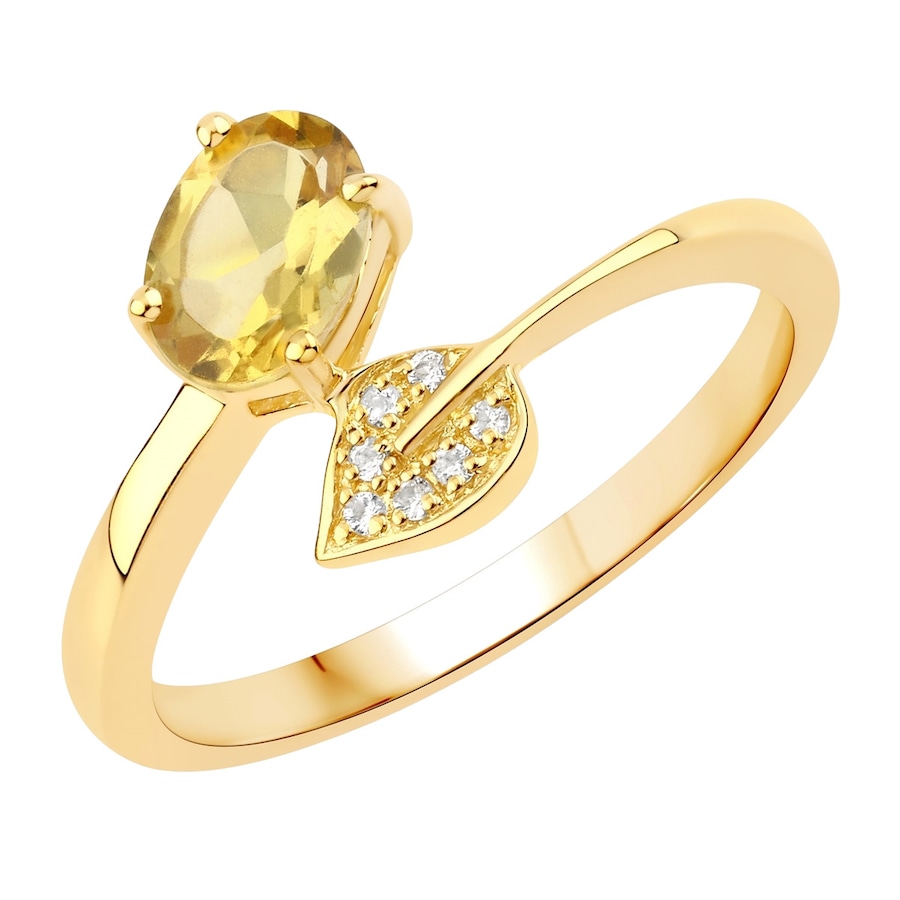 Rafaela Donata Ring Sterling Silber Beryll in Gelbgold 52 Damen