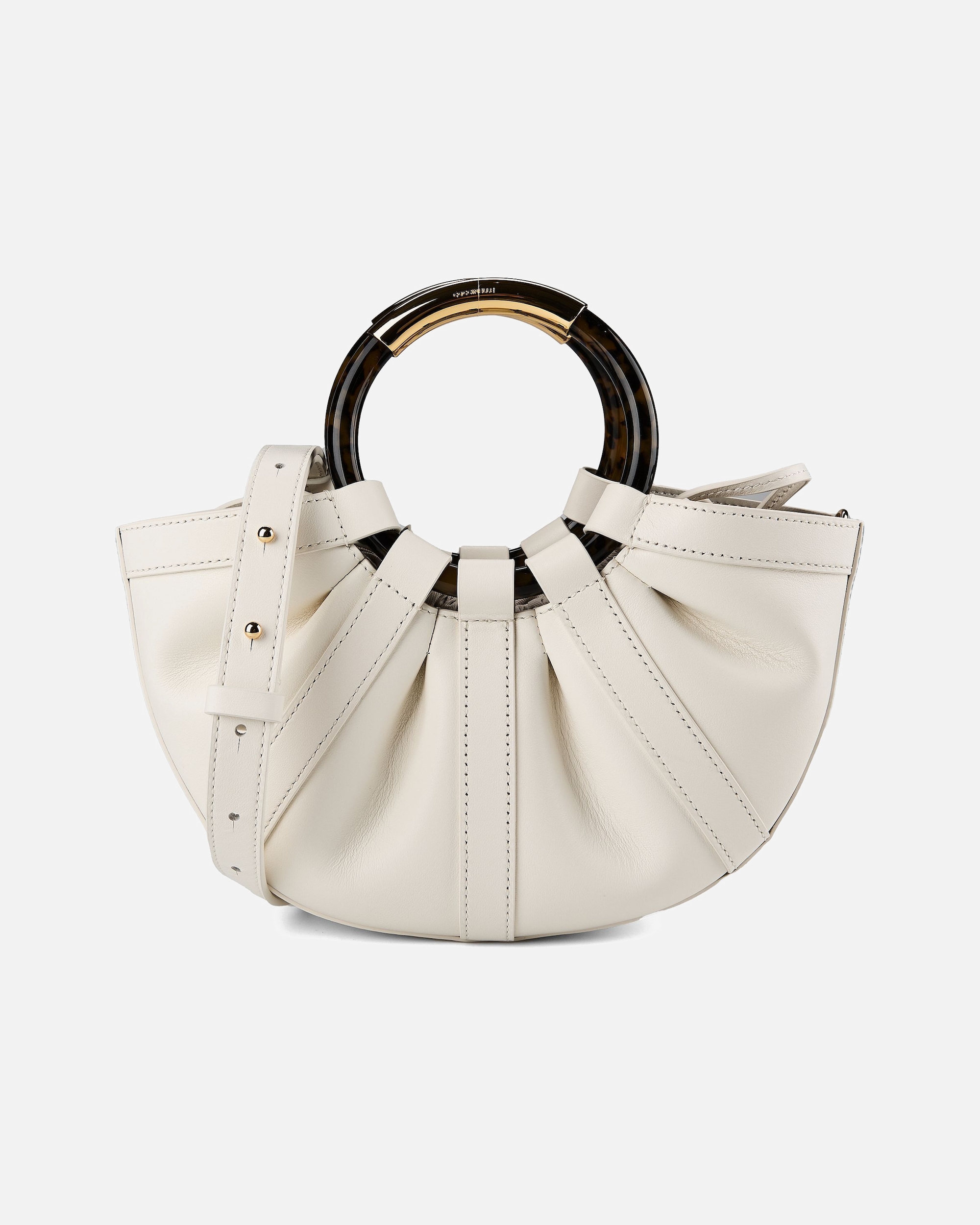 Umhängetasche für Weiblich Coccinelle Shell Henkeltasche pearl