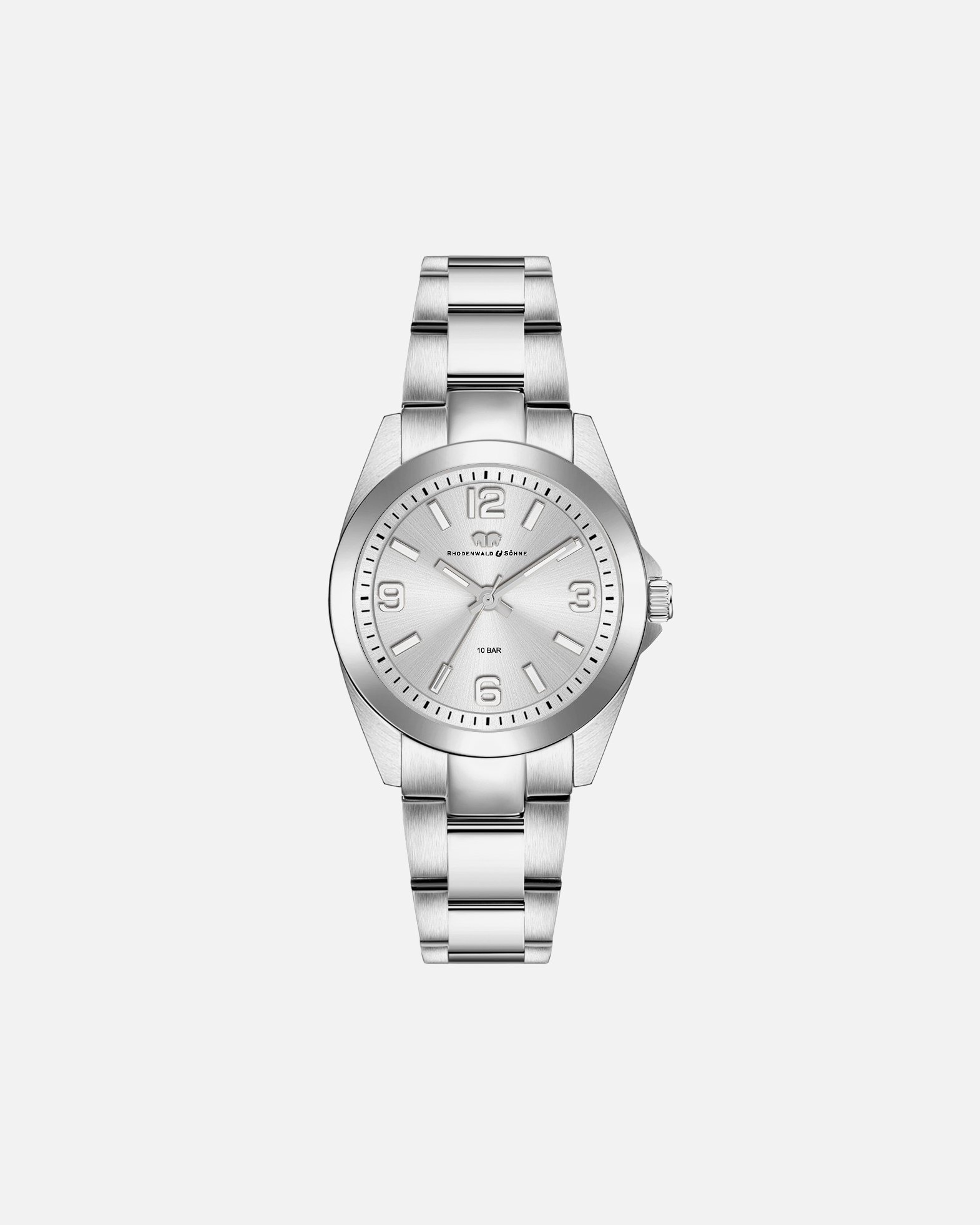 Uhr für Weiblich Rhodenwald & Söhne Quarzuhr Majestia in Silber Edelstahl in Silber Silber